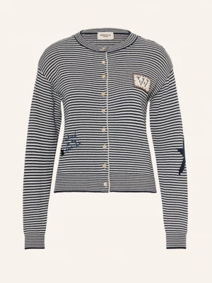 Obrázek produktu Weekend Max Mara Pletený Svetr Teiera tmavě modrá / bílá