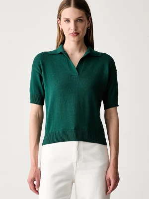 Obrázek produktu Weekend Max Mara polo dámské bavlněné WKDALBERO zelená