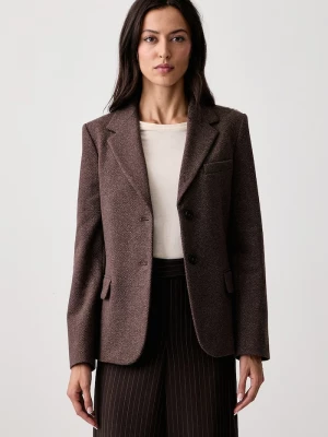 Obrázek produktu Weekend Max Mara sako dámské s příměsí vlny WKDFEROCE hnědá