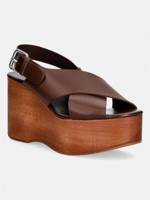 Obrázek produktu Weekend Max Mara sandály kožené Wkaangio hnědá