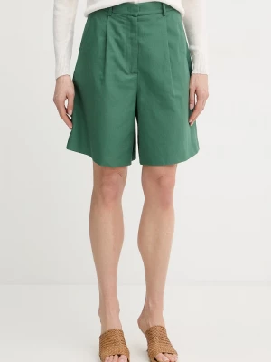 Obrázek produktu Weekend Max Mara Šortky s přídavkem lnu Weekend Max Mara ECUBA zelená