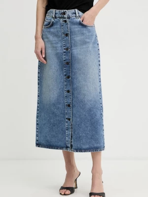 Obrázek produktu Weekend Max Mara sukně s rozparkem džínová ASTI modrá
