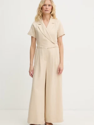 Obrázek produktu Weekend Max Mara zavinovací overal dámský se lnem OBLATO béžová