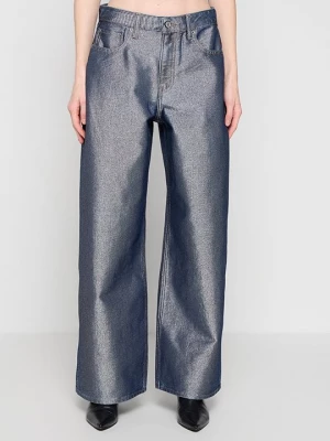 Obrázek produktu Wide leg Abercrombie & Fitch tmavě modrá