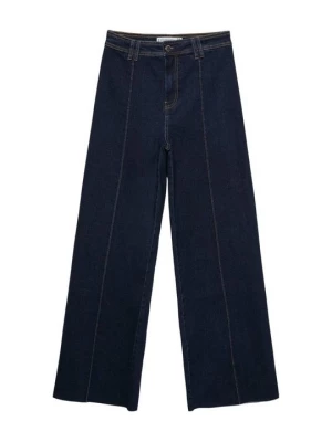 Obrázek produktu Wide leg Stradivarius tmavě modrá