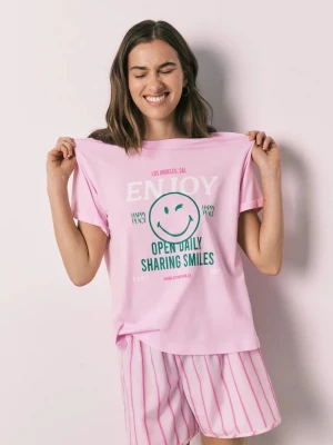 Obrázek produktu women'secret dvoudílné pyžamo dámské bavlněné růžová