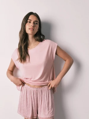 Obrázek produktu women'secret dvoudílné pyžamo dámské s viskózou růžová
