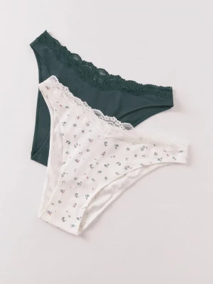 Obrázek produktu women'secret Kalhotky women'secret 2-pack zelená