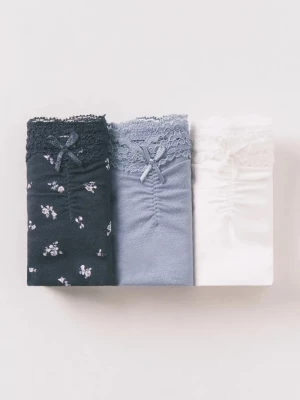 Obrázek produktu women'secret Kalhotky women'secret 3-pack námořnická modř