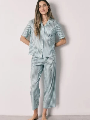 Obrázek produktu women'secret loungewear set dámské bavlněné zelená