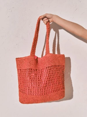Obrázek produktu women'secret nákupní taška dámská pletená červená