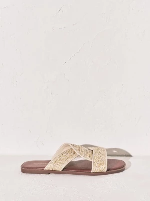 Obrázek produktu women'secret pantofle dámské MMP NATURAL FLAT béžová