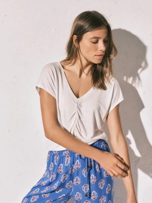 Obrázek produktu women'secret pyžamové tričko dámské z viskózy béžová