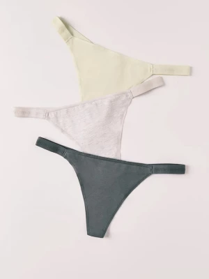 Obrázek produktu women'secret tanga dámské bavlněné s elastanem 3-pack