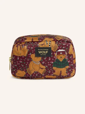 Obrázek produktu Wouf Kosmetická Taška Cozy tmavě červená / koňaková / růžová