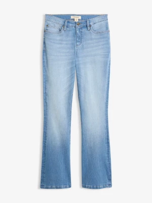 Obrázek produktu Wygodne dżinsy ze stretchem o kroju bootcut, high waist BonPrix niebieski