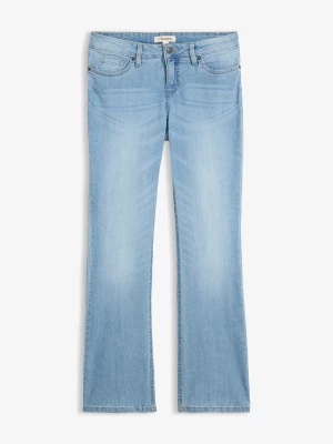 Obrázek produktu Wygodne dżinsy ze stretchem o kroju bootcut, mid waist BonPrix niebieski