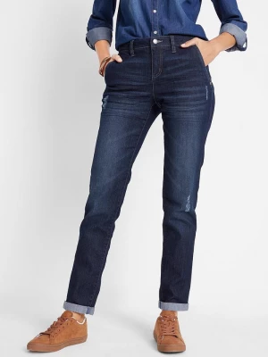 Obrázek produktu Wygodne jeansy ze stretchem o kroju boyfriend BonPrix niebieski