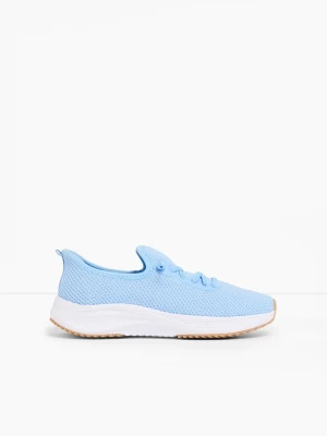 Obrázek produktu Wygodne sneakersy z miękkiego materiału BonPrix niebieski