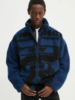 Obrázek produktu Y/Project Bunda Y/Project PARIS' BEST JACQUARD FLEECE JACKET námořnická modř