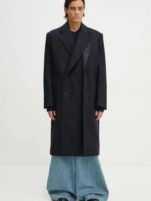 Obrázek produktu Y/Project Vlněný kabát Y/Project DOUBLE FRONT COAT námořnická modř
