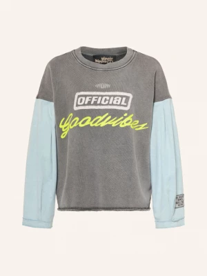 Obrázek produktu Yippie Hippie Mikiny Z Kombinace Materiálů šedá / neonově žlutá / tmavě modrá