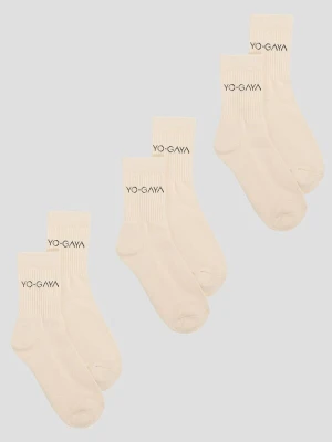 Obrázek produktu YO-GAYA Sportovní ponožky 'Socks - 3-Pack' béžová