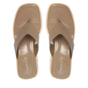 Obrázek produktu Žabky Calvin Klein Block Heel Espa 50 Thong Lth HW0HW02902 Hnědá