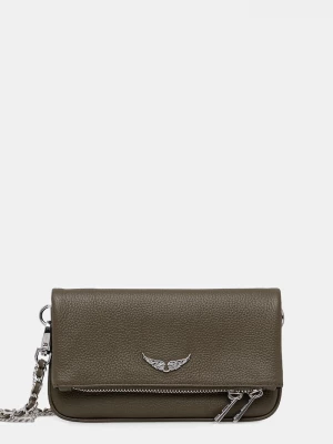 Obrázek produktu Zadig&Voltaire crossbody kabelka dámská kožená ROCK NANO GRAINED LEATHER zelená