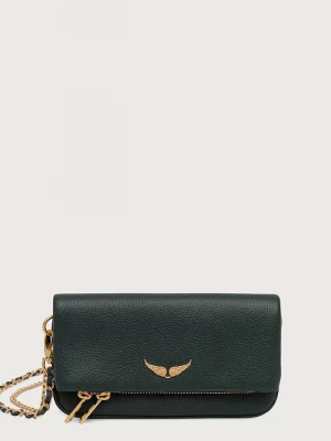 Obrázek produktu Zadig&Voltaire crossbody kabelka dámská kožená ROCK NANO GRAINED LEATHER zelená