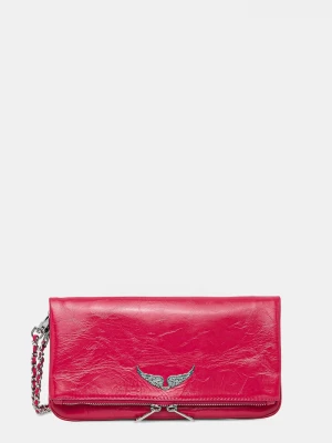 Obrázek produktu Zadig&Voltaire Kožená kabelka ZADIG&VOLTAIRE ROCK VINTAGE PATENT růžová