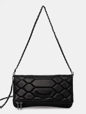 Obrázek produktu Zadig&Voltaire Kožená kabelka ZADIG&VOLTAIRE ROCK XL MAT SCALE černá
