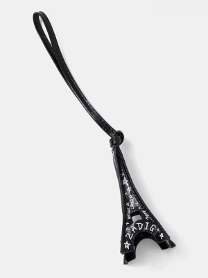Obrázek produktu Zadig&Voltaire Kožená klíčenka ZADIG&VOLTAIRE černá