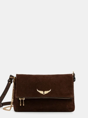 Obrázek produktu Zadig&Voltaire Semišová kabelka ROCKY II SUEDE hnědá