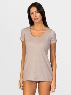 Obrázek produktu zd ZERO DEFECTS Tílko 'Hera Short-sleeve Soy fiber' hnědá