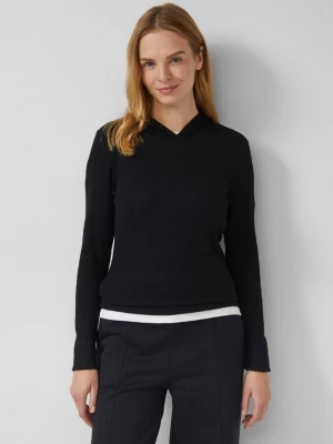Obrázek produktu Žebrované tričko s kapucí, střih Slim Fit s.Oliver černá
