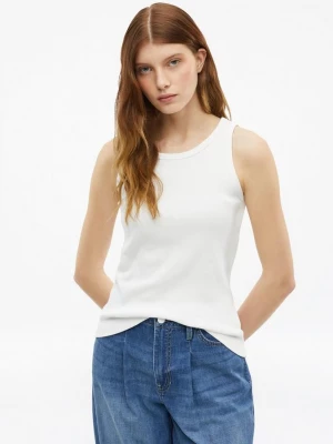 Obrázek produktu Žebrovaný top s úzkým střihem Slim Fit s Výšivkou s.Oliver bílá