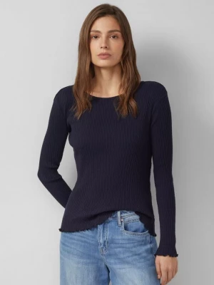 Obrázek produktu Žebrové tričko s dlouhým rukávem a přiléhavým střihem Slim Fit s.Oliver modrá