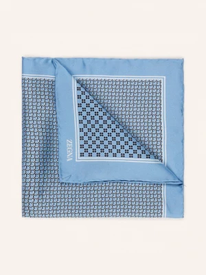Obrázek produktu Zegna Kapesníček Do Náprsní Kapsy Z Hedvábí černá / bílá / tmavě modrá