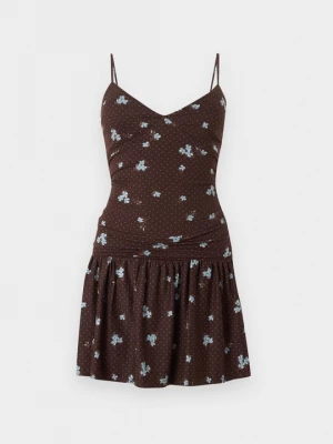 Obrázek produktu Žerzejové šaty Hollister Co. tmavě hnědá