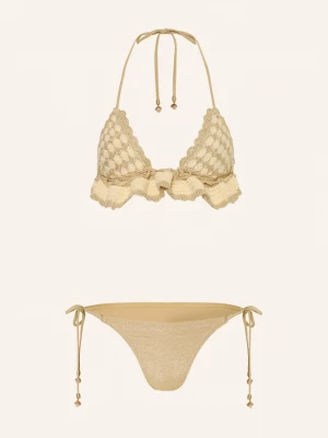 Obrázek produktu Zimmermann Trojúhelníkové Bikiny Wanderlust S Třpytivou Nití zlatá / krémová