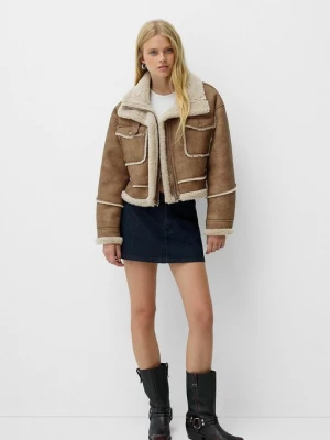 Obrázek produktu Zimní bunda Bershka béžová