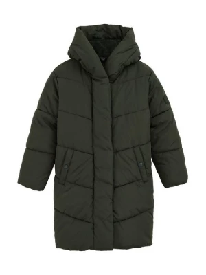 Obrázek produktu Zimní kabát WE Fashion melírovaná tmavě zelená