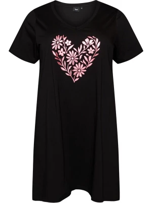 Obrázek produktu Zizzi Noční košilka 'Malba' magenta / černá / bílá