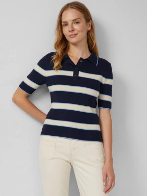 Obrázek produktu Zkrácená pletená polokošile se střihem Slim Fit s.Oliver modrá