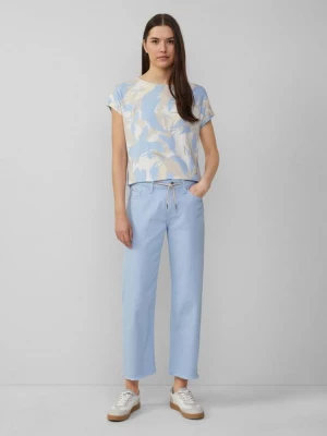 Obrázek produktu Zkrácené džíny Karolin / Regular Fit / Mid Rise / Straight Leg / nezačištěný okraj s.Oliver modrá