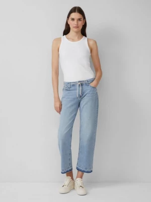 Obrázek produktu Zkrácené džíny Karolin / Regular Fit / Mid Rise / Straight Leg / vázačka s.Oliver modrá