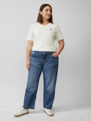 Obrázek produktu Zkrácené džíny / Straight Fit / Mid Rise / Straight Leg / s detaily na lemu s.Oliver modrá