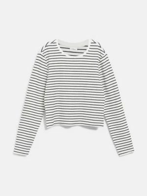 Obrázek produktu Zkrácené tričko s dlouhým rukávem, se střihem Slim Fit a žebrovou strukturou s.Oliver