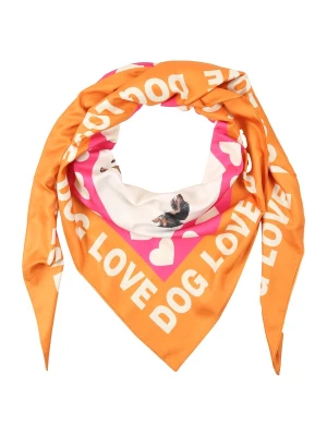 Obrázek produktu Zwillingsherz Šátek 'Dog Love' oranžová / pink / černá / bílá